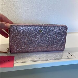 Kate Spade Pink Glitter Wallet